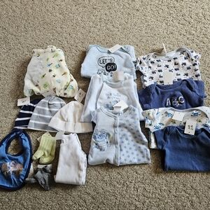 Assorted Kids Clothing Set - Blue, White, Gray